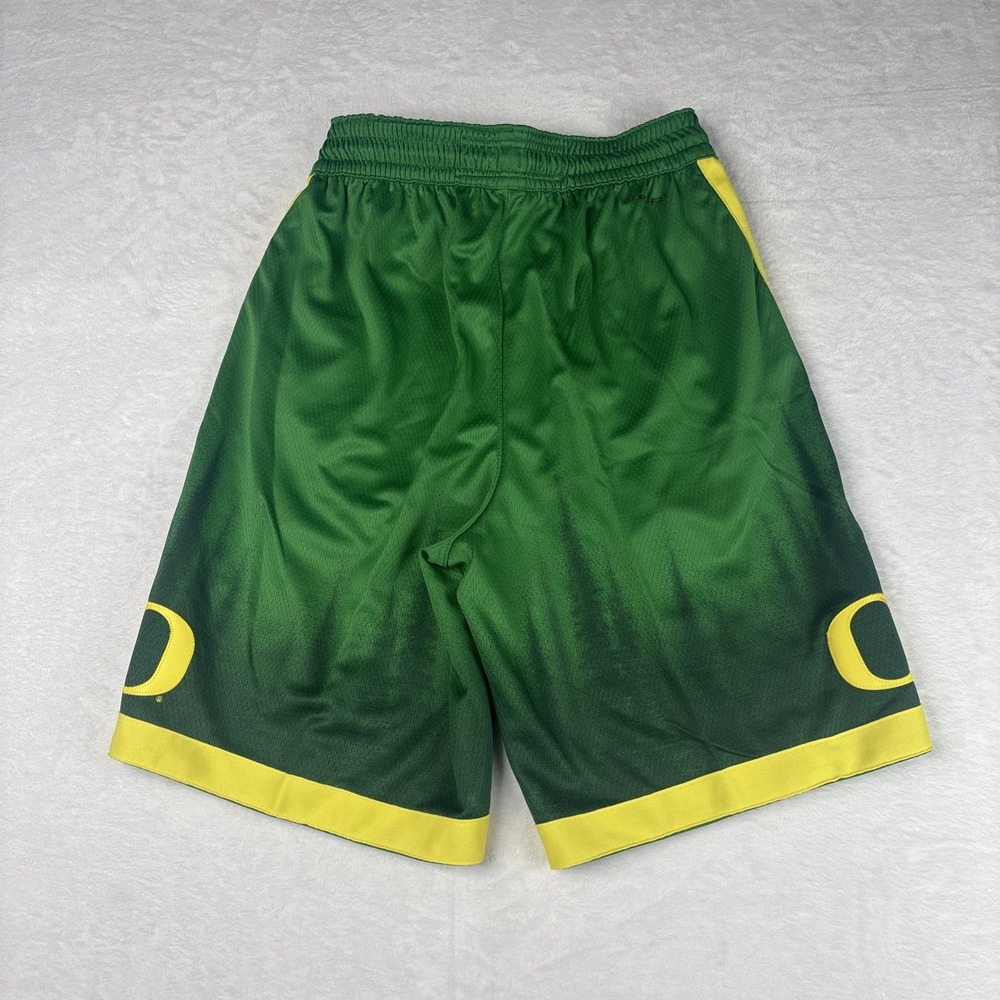 Nike Oregon Ducks Elite Basketball Shorts Men's Size: Medium Green/Yellow NWT - Picture 7 of 7